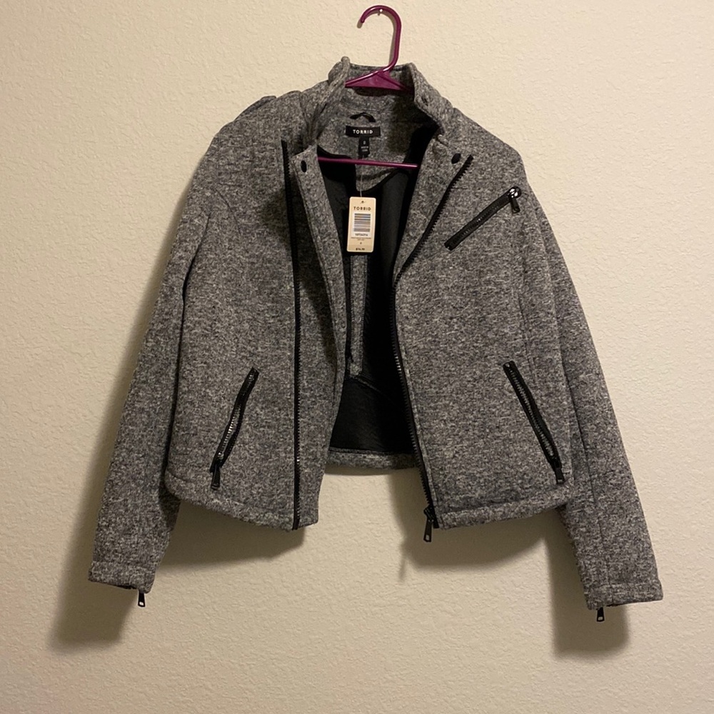Torrid Gray Moto Jacket
